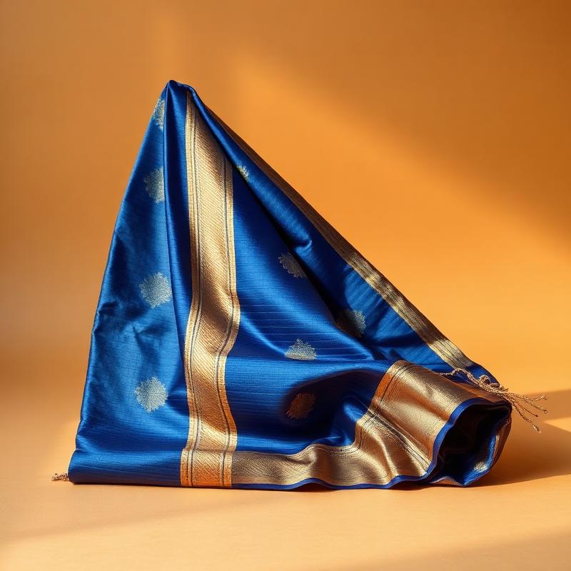 Blue Silk Chanderi Saree